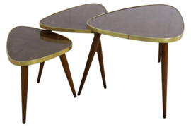 Set van 3 Nesting tables 'triangle'