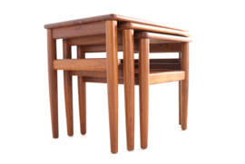 Set van 3 Deense nesting tables