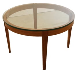 Ronde salontafel met glas 'Blender'