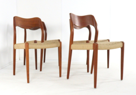 Set van 4 Niels O Möller stoelen model 71