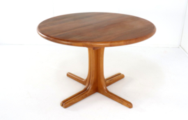 Ronde Deense 1x verlengbare eettafel 'Kalundborg'