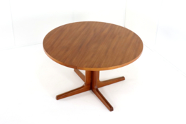 Ronde 2x verlengbare eettafel 'Broholm'