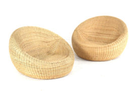Set van 2 Ikea wicker fauteuils