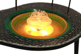 Plantentafel met licht en fonteintje 'Ljusdal'