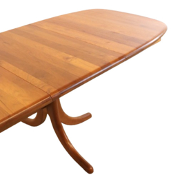 Deens design 2x verlengbare ovalen eettafel 'Skarrild'