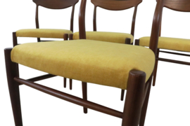 Set van 4 Deense eetkamerstoelen Bruno Hansen 'Vegger'