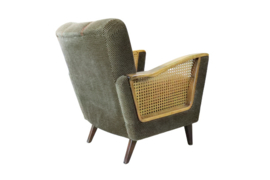 Fauteuil met rattan "Schwerin"  (2 stuks beschikbaar)