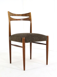 Set van 6 palissander eetkamerstoelen 'Leinburg'
