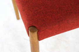 Set van Deense eiken stoelen