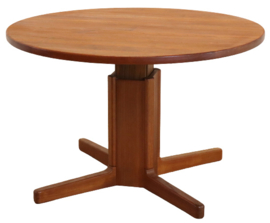 Ronde in hoogte verstelbare eettafel / salontafel 'Brackel'