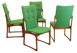 Set van 4 Vamdrup eetkamerstoelen 'Morkov'