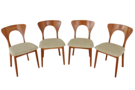 Set van 4 eetkamerstoelen Niels Koefoed 'Troldhede'