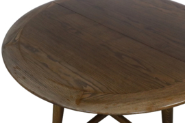 Ronde uitschuifbare tafel 'Oak'