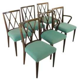 Set van 6 stoelen A.A. Patijn voor Zijlstra Joure "