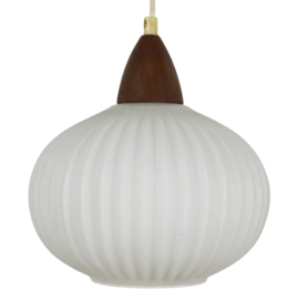 Melkglazen lamp 'Loftbel'