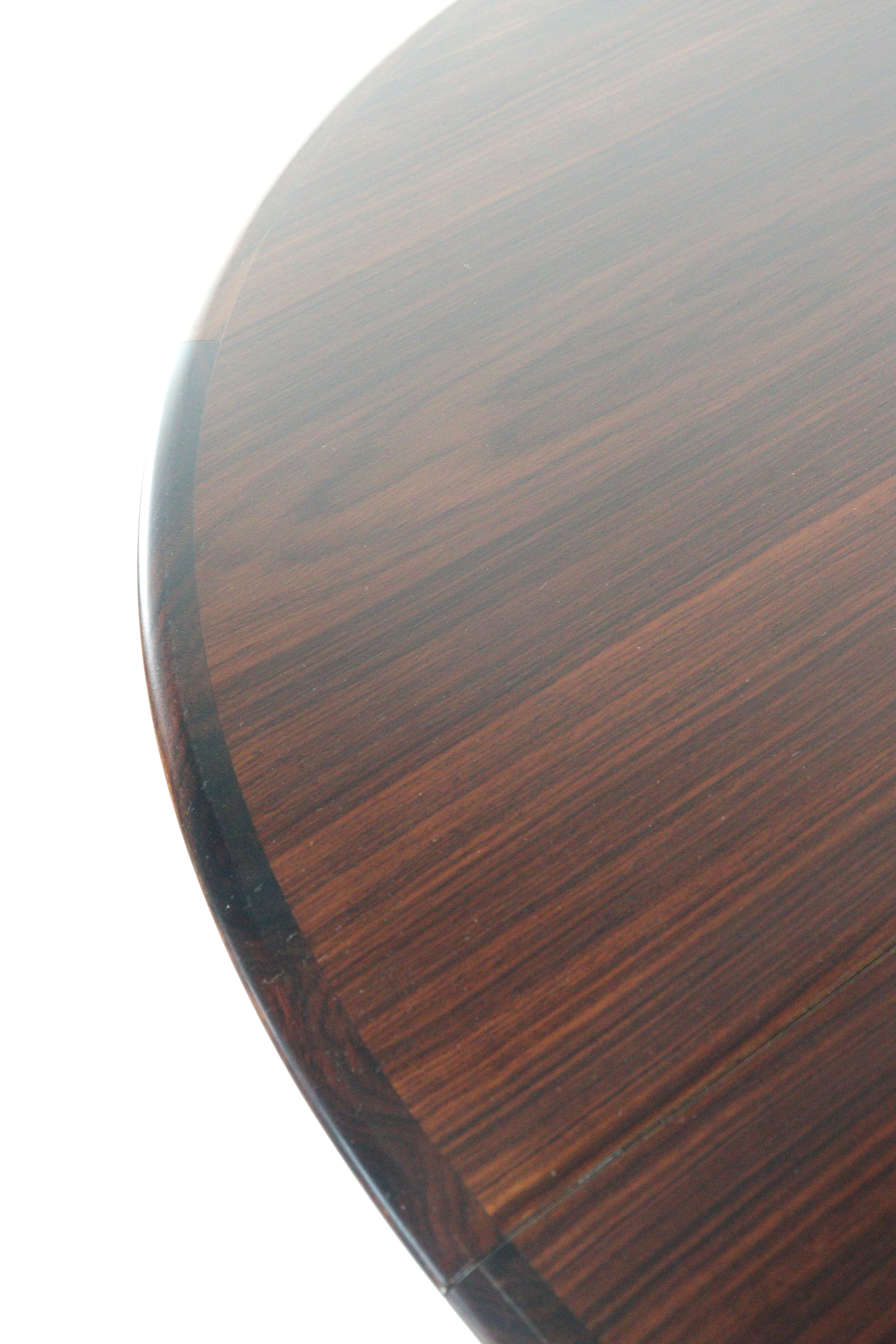 Dyrlund palissander ronde 2x verlengbare eettafel 'Mors'