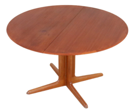 Ronde eetkamertafel 2x verlengbaar 'Orten'