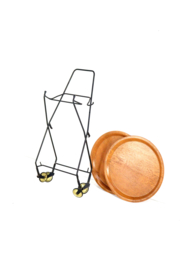 Trolley met losse ronde dienbladen in de stijl van Jie Giantofte