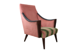 Roze fauteuil "Brussel" ( meerdere aanwezig)