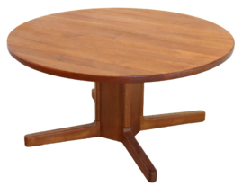 Ronde in hoogte verstelbare eettafel / salontafel 'Brackel'