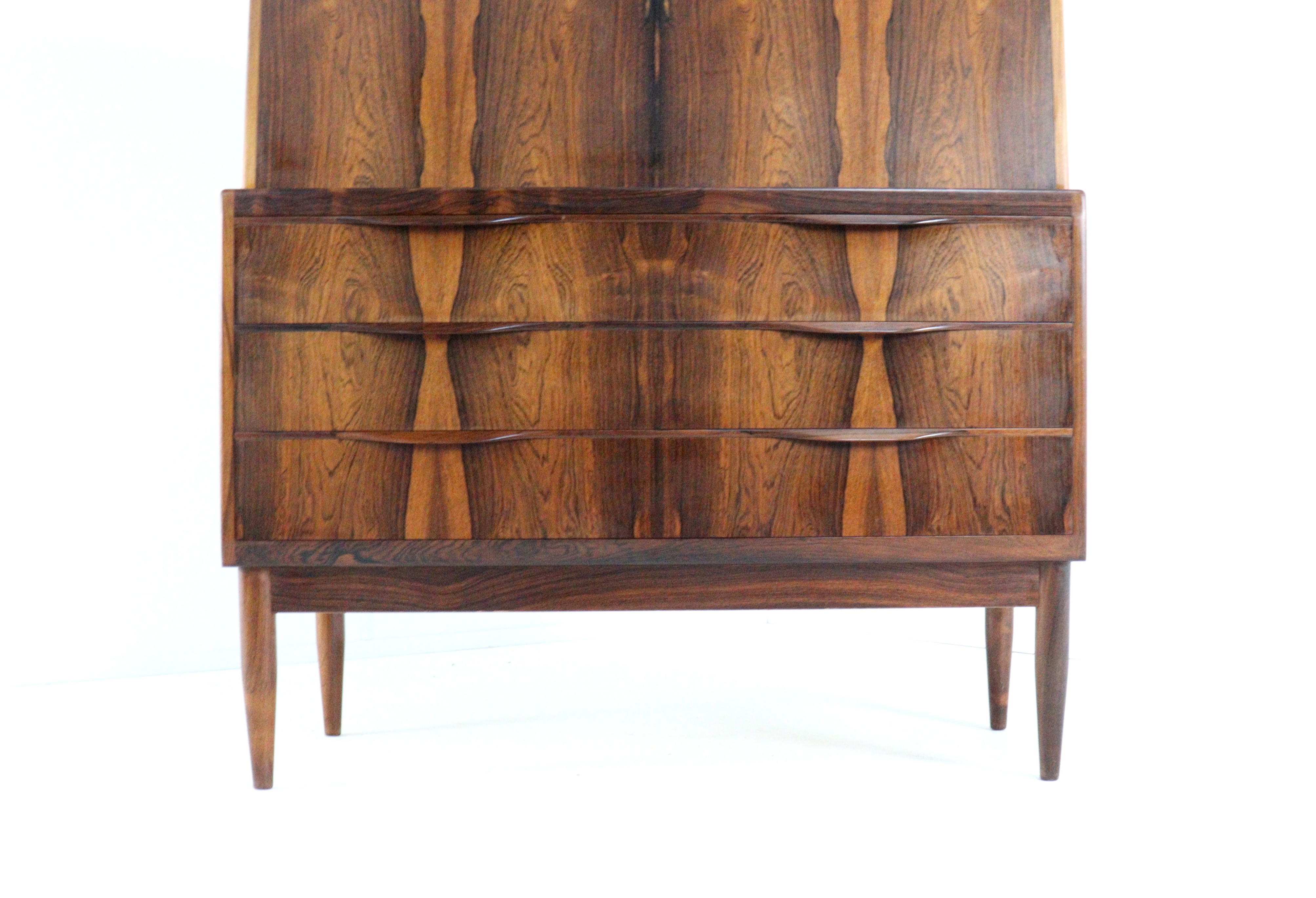 Erling Torvits voor Klim møbelfabrik palissander secretaire