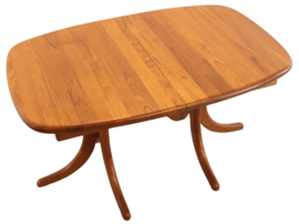Deens design 2x verlengbare ovalen eettafel 'Skarrild'