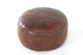 Lederen poef Woerdenbach