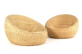 Set van 2 Ikea wicker fauteuils