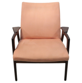 Roze fauteuil Pastoe 'Ruster' (Yngve Ekstrom)