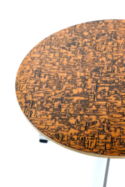 Ronde eettafel met koperen blad 'Driebergen'