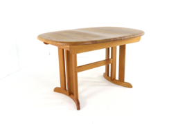 Deens design eiken ovalen 2x verlengbare eettafel 'Gludsted'