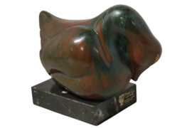 Bronzen sculpture eend 'Paor'