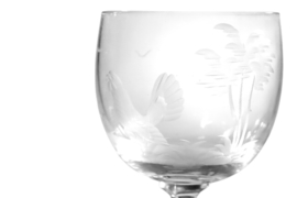 Kristal wijnglas 'haan'