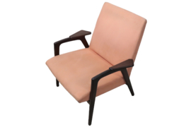 Roze fauteuil Pastoe 'Ruster' (Yngve Ekstrom)