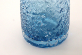Glazen blauwe vaas
