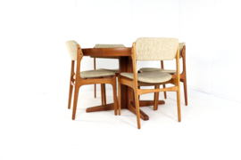 Set van 4 Erik Buch eetkamerstoelen 'Kongens'