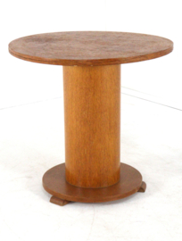 Art deco pedestel bijzettafel