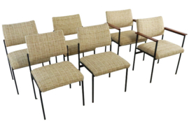 Set van 6 stoelen attr. Martin Visser (voor Spectrum) 'Cilaarshoek'