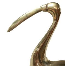 Grote messing flamingo