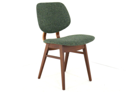 Set van 6 Nederlandse eetkamerstoelen 'Zegge'