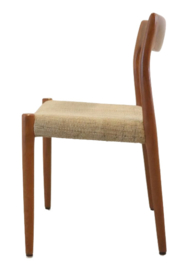 Set van 6 Niels O Möller stoelen model 77 'Dukkerup'