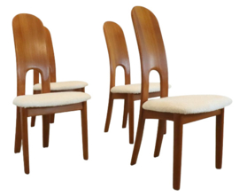 Set van 4 Niels koefoed stoelen 'Ostbirk'