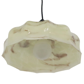 Gemarmerde glazen lamp 'Marmara'