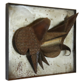 Metalen Henrik Horst kunstwerk