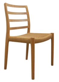 Set van 4 eiken Niels O Möller model 85  stoelen 'Keldby'