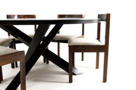 Set Gerard Geytenbeek eettafel + 6 stoelen