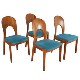 Set van 4 Niels Koefoed stoelen Morten 'Arlewatt'