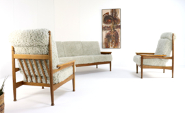 Set van bank + 2 fauteuils 'Sliedrecht'