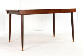 Verlengbare rechthoekige palissander eettafel