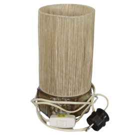 Keramieken lamp met rattan